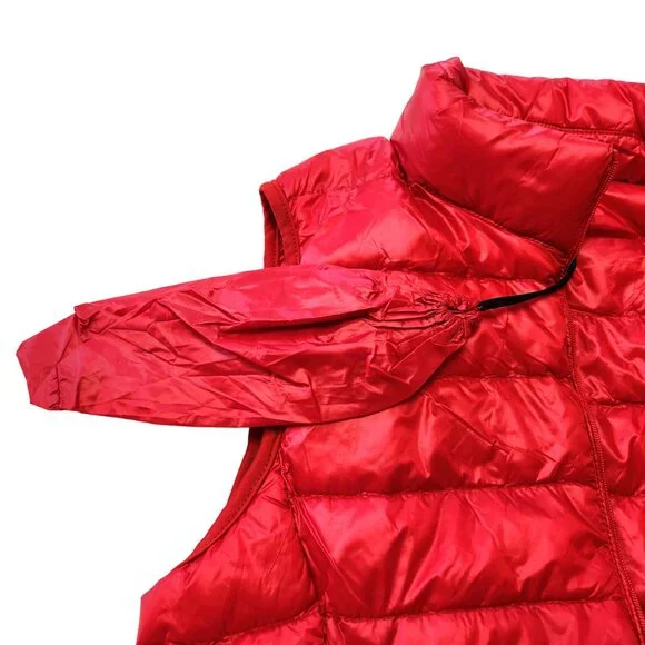 NWT 89th & Madison Red Lightweight Packable Down Vest Size M - Picture 6 of 15